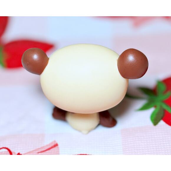 Authentic Littlest Pet Shop LPS #612 Euro Teddy Panda Bear Aqua Clover Eyes - Picture 7 of 8